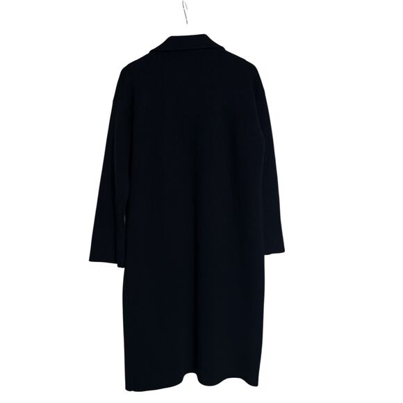 J. Crew Women’s Merino Wool Ella Long Sweater Blazer Size M Oversized Navy Blue - Picture 7 of 9